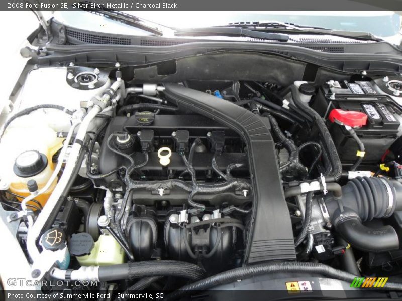 Silver Birch Metallic / Charcoal Black 2008 Ford Fusion SE