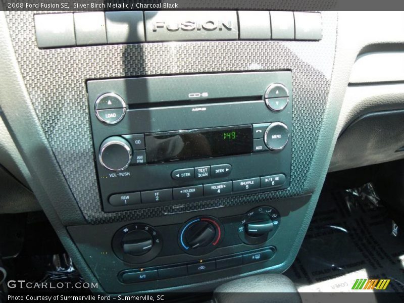Silver Birch Metallic / Charcoal Black 2008 Ford Fusion SE