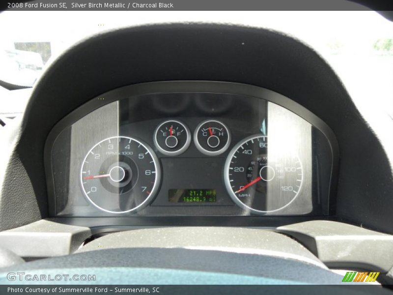 Silver Birch Metallic / Charcoal Black 2008 Ford Fusion SE