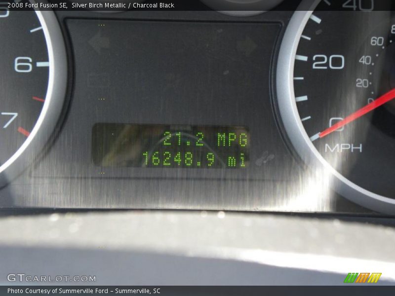 Silver Birch Metallic / Charcoal Black 2008 Ford Fusion SE