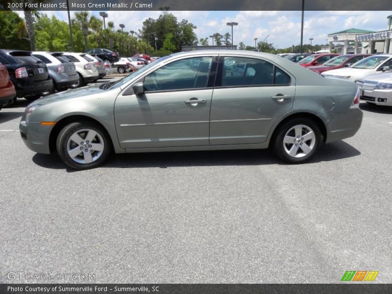 Moss Green Metallic / Camel 2008 Ford Fusion SE