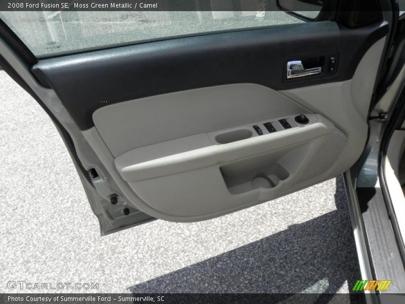 Moss Green Metallic / Camel 2008 Ford Fusion SE