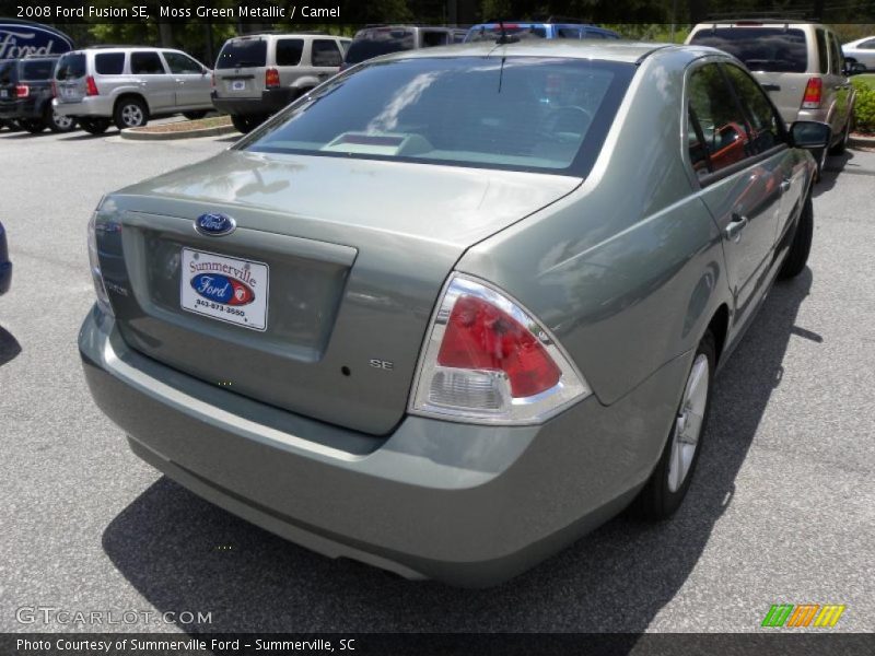 Moss Green Metallic / Camel 2008 Ford Fusion SE