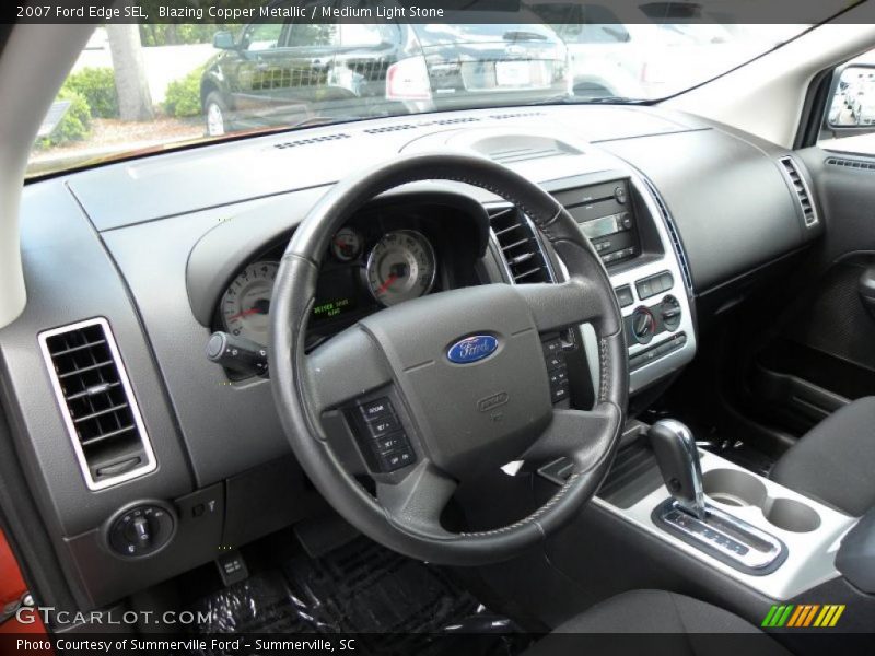 Blazing Copper Metallic / Medium Light Stone 2007 Ford Edge SEL