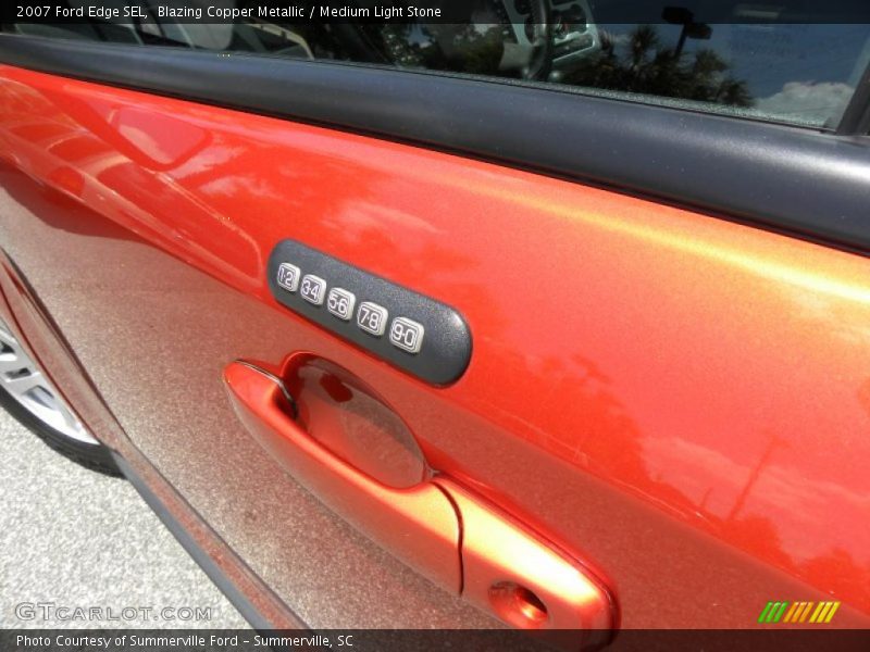 Blazing Copper Metallic / Medium Light Stone 2007 Ford Edge SEL