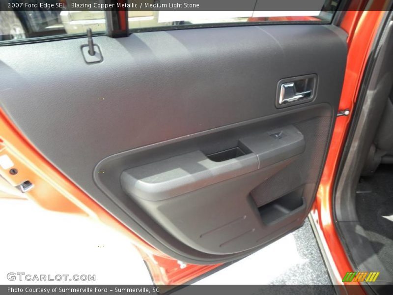 Blazing Copper Metallic / Medium Light Stone 2007 Ford Edge SEL