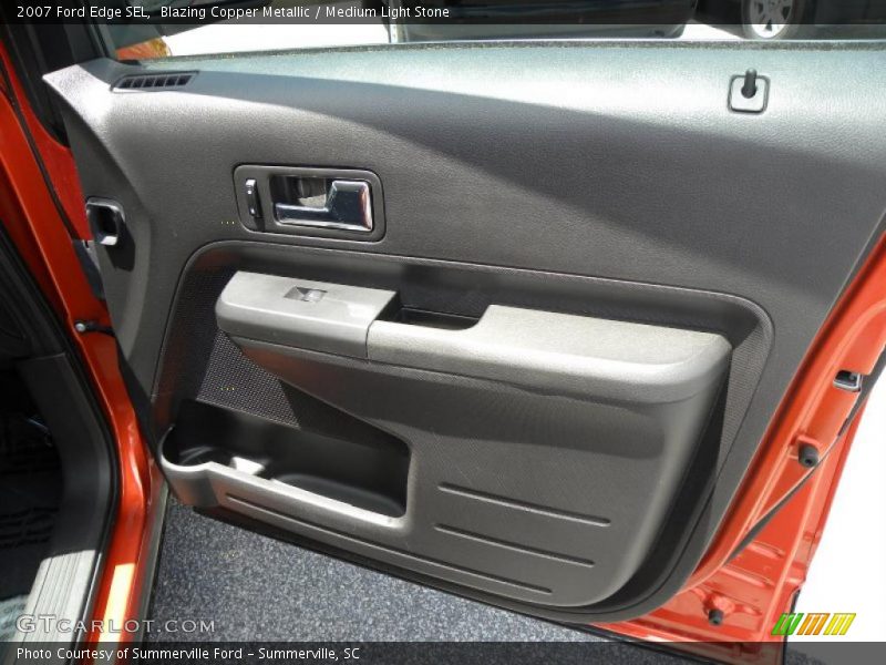 Blazing Copper Metallic / Medium Light Stone 2007 Ford Edge SEL