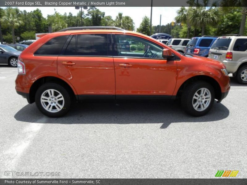 Blazing Copper Metallic / Medium Light Stone 2007 Ford Edge SEL