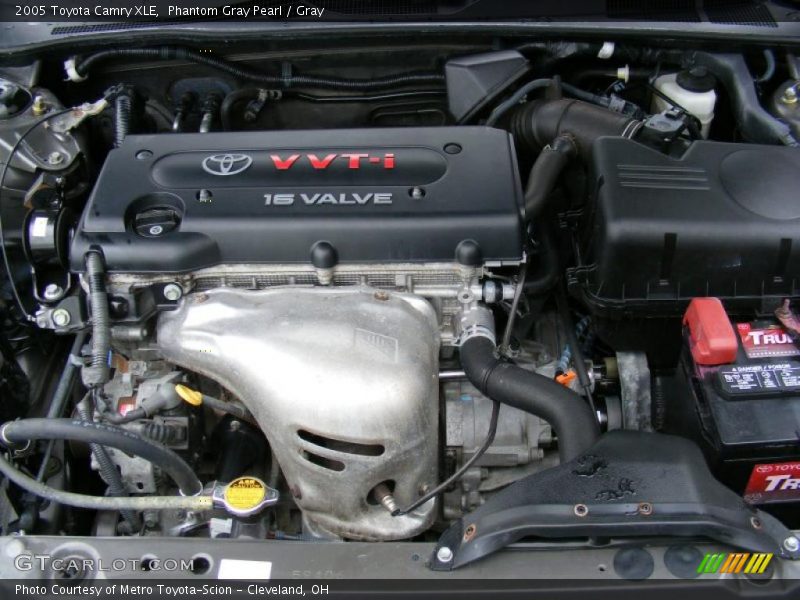 Phantom Gray Pearl / Gray 2005 Toyota Camry XLE