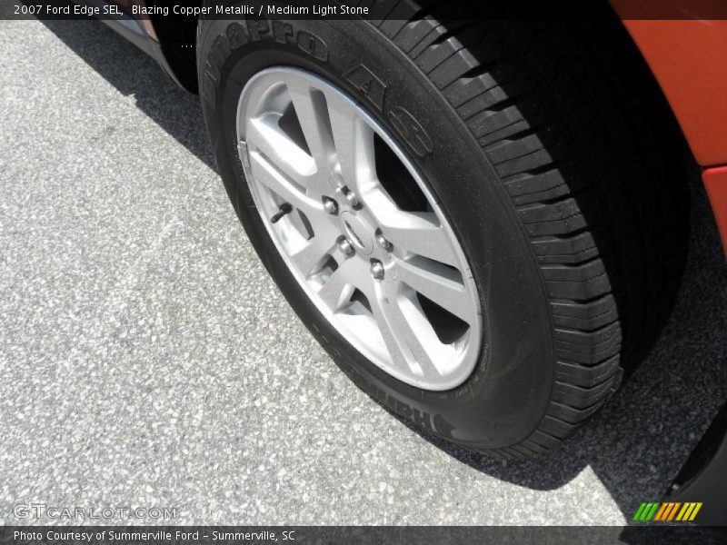 Blazing Copper Metallic / Medium Light Stone 2007 Ford Edge SEL