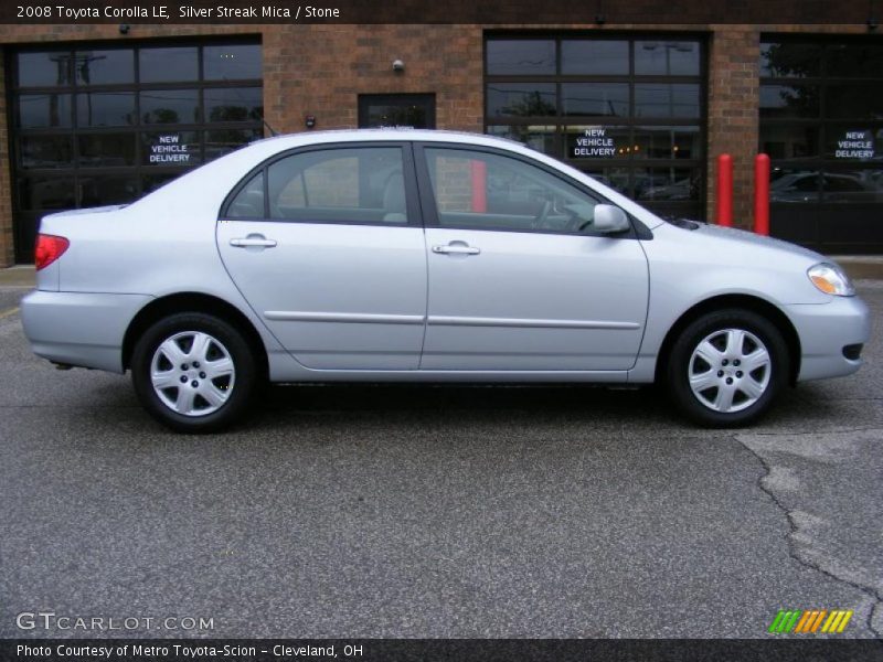 Silver Streak Mica / Stone 2008 Toyota Corolla LE