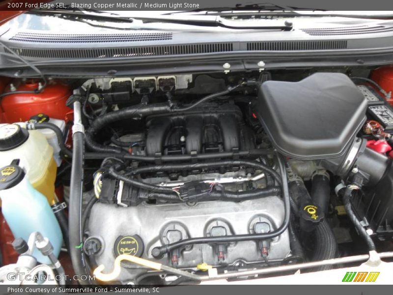 Blazing Copper Metallic / Medium Light Stone 2007 Ford Edge SEL