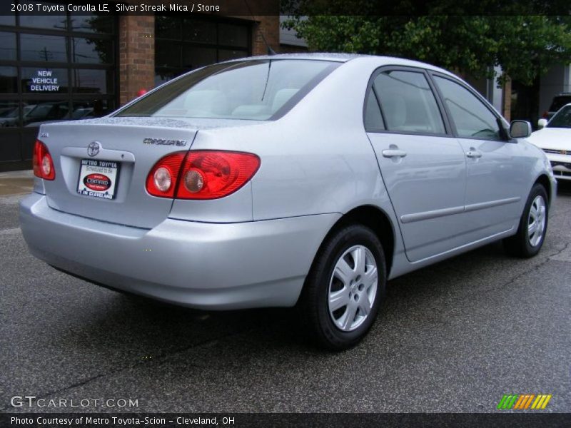 Silver Streak Mica / Stone 2008 Toyota Corolla LE