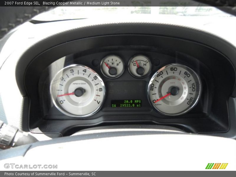Blazing Copper Metallic / Medium Light Stone 2007 Ford Edge SEL