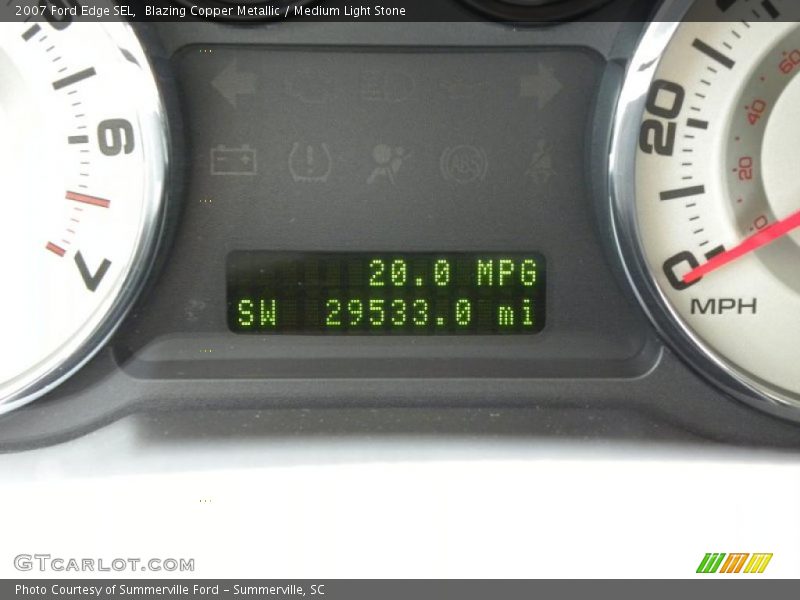 Blazing Copper Metallic / Medium Light Stone 2007 Ford Edge SEL