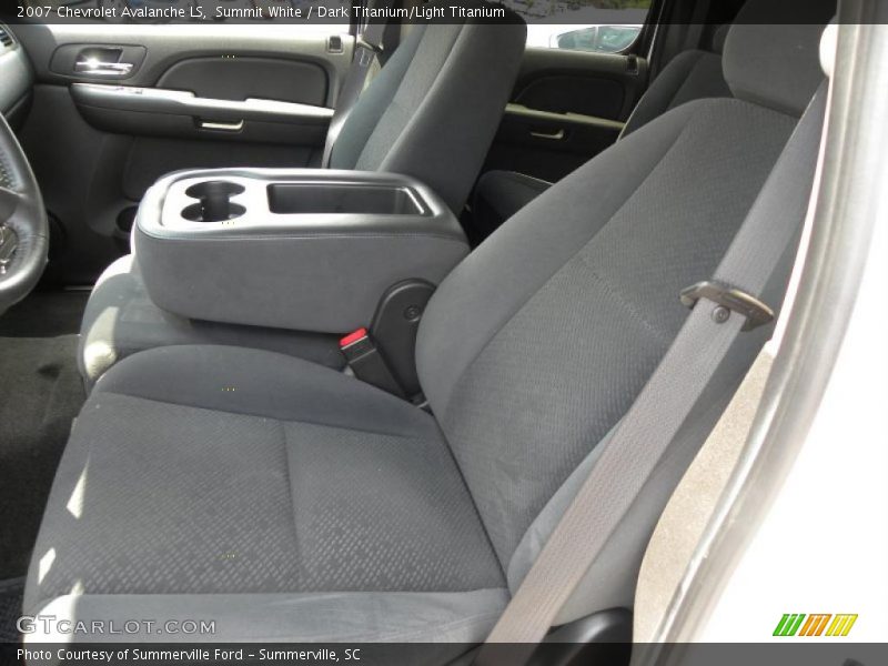 Summit White / Dark Titanium/Light Titanium 2007 Chevrolet Avalanche LS