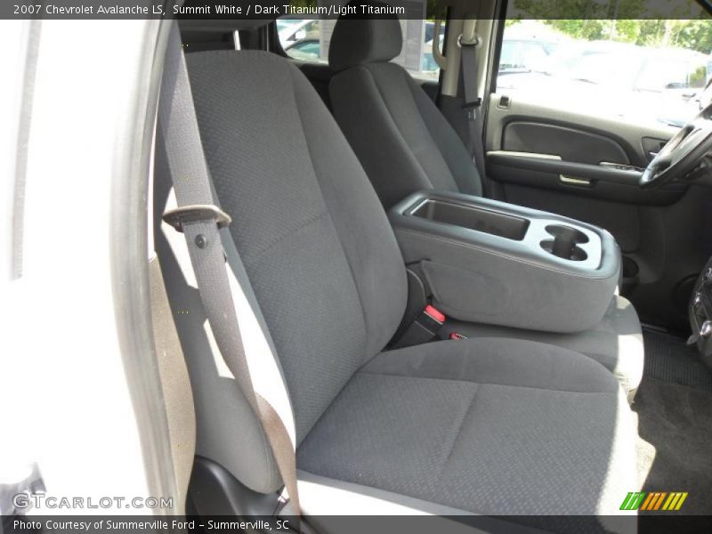 Summit White / Dark Titanium/Light Titanium 2007 Chevrolet Avalanche LS