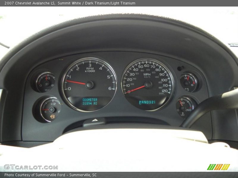 Summit White / Dark Titanium/Light Titanium 2007 Chevrolet Avalanche LS