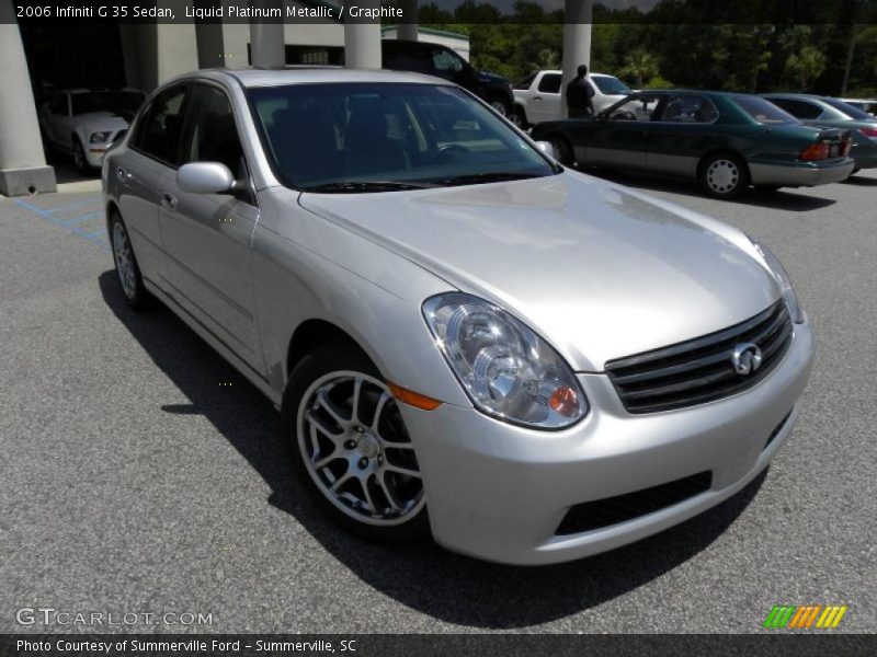 Liquid Platinum Metallic / Graphite 2006 Infiniti G 35 Sedan