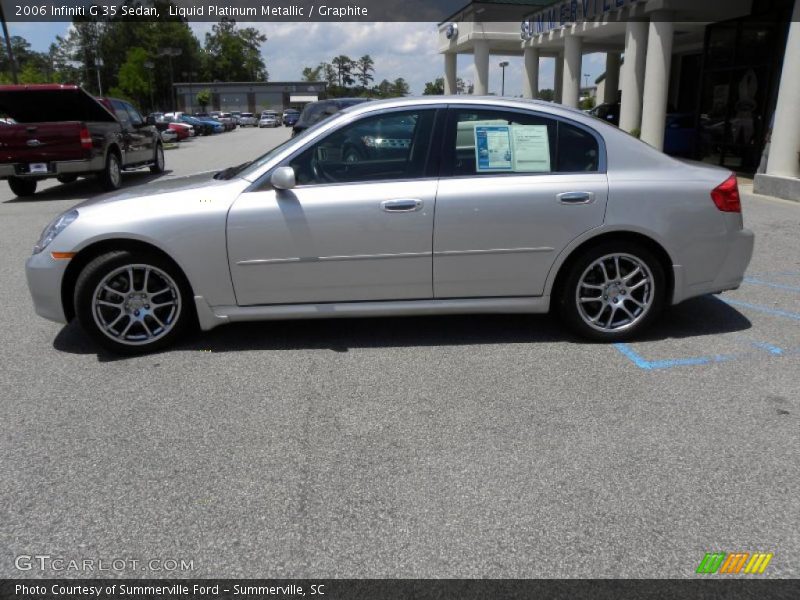 Liquid Platinum Metallic / Graphite 2006 Infiniti G 35 Sedan