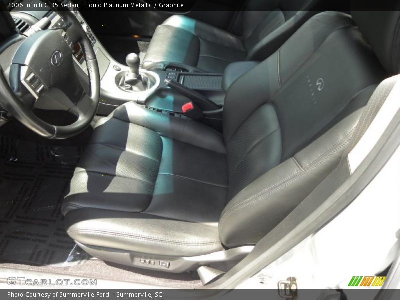 Liquid Platinum Metallic / Graphite 2006 Infiniti G 35 Sedan