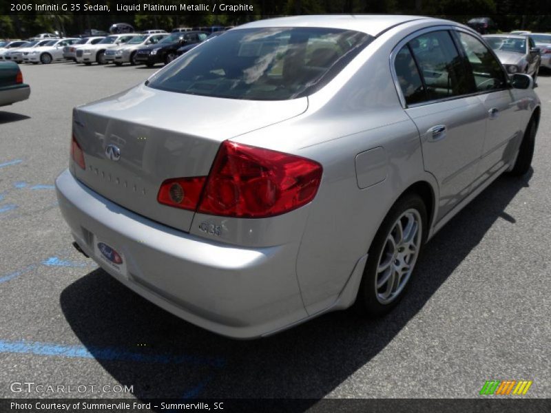 Liquid Platinum Metallic / Graphite 2006 Infiniti G 35 Sedan