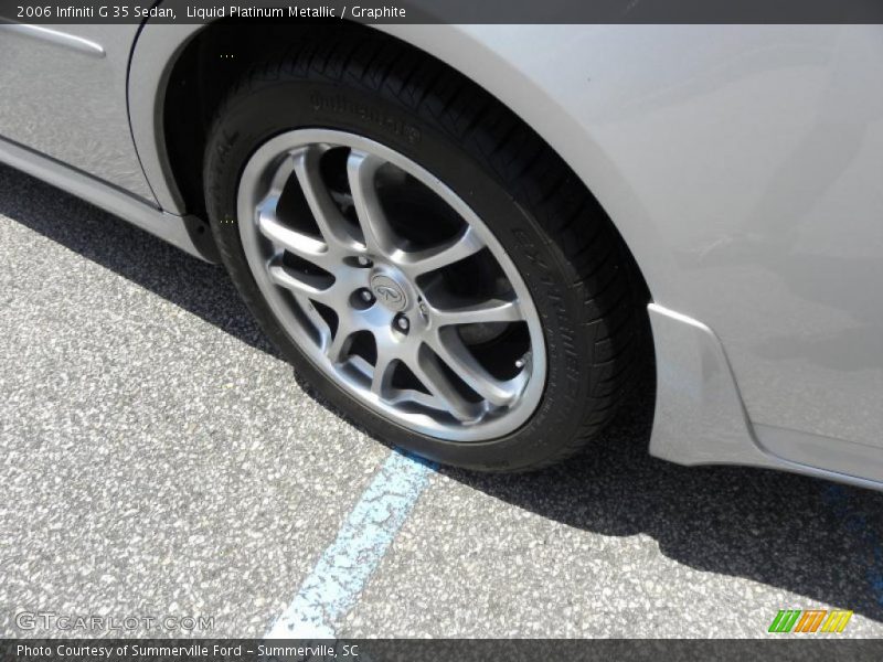 Liquid Platinum Metallic / Graphite 2006 Infiniti G 35 Sedan