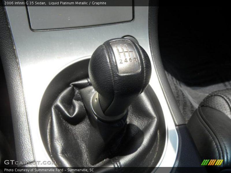 Liquid Platinum Metallic / Graphite 2006 Infiniti G 35 Sedan