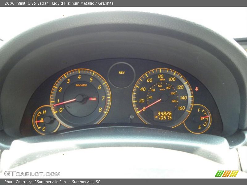Liquid Platinum Metallic / Graphite 2006 Infiniti G 35 Sedan