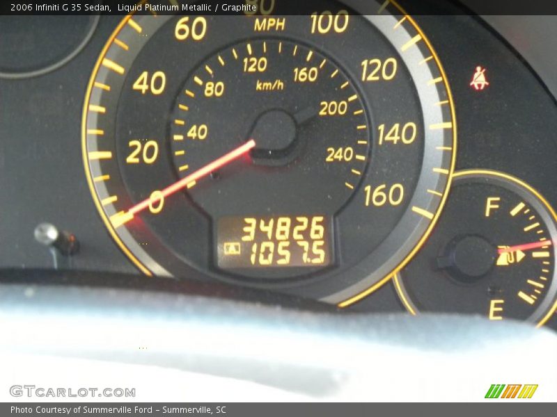 Liquid Platinum Metallic / Graphite 2006 Infiniti G 35 Sedan