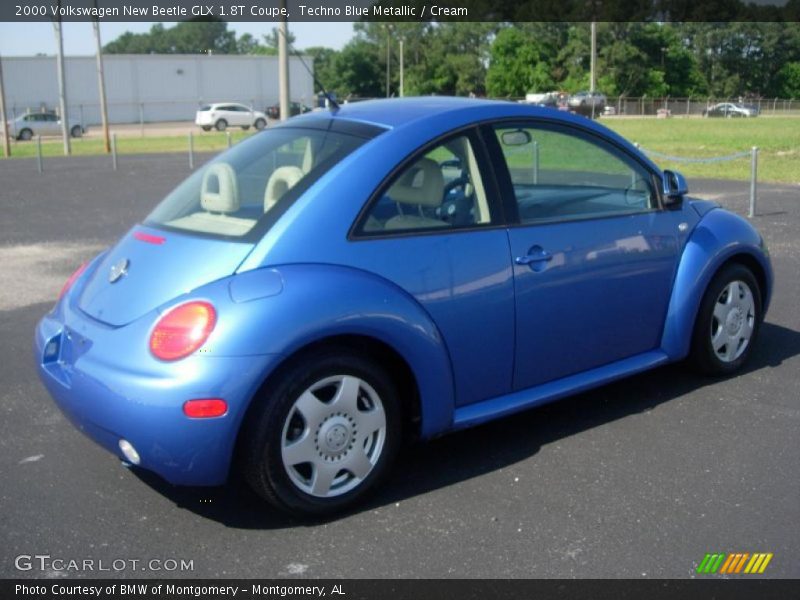 Techno Blue Metallic / Cream 2000 Volkswagen New Beetle GLX 1.8T Coupe