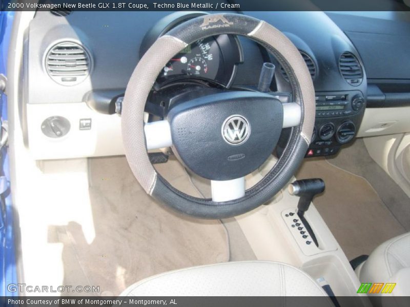 Techno Blue Metallic / Cream 2000 Volkswagen New Beetle GLX 1.8T Coupe