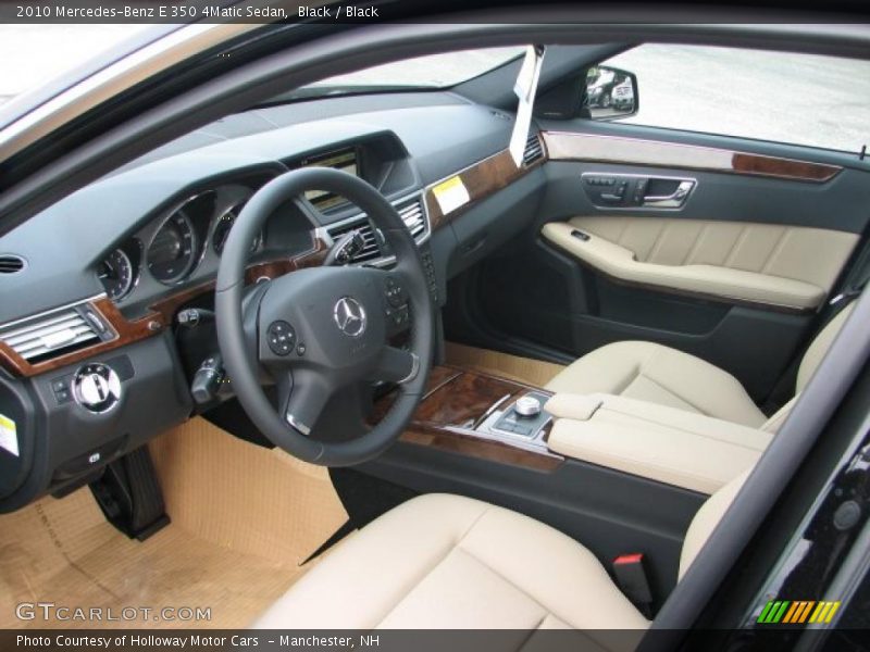 Black / Black 2010 Mercedes-Benz E 350 4Matic Sedan