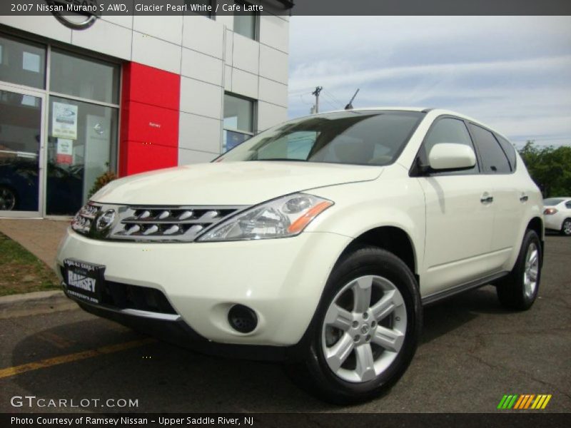 Glacier Pearl White / Cafe Latte 2007 Nissan Murano S AWD