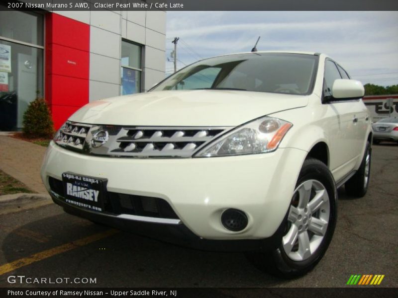 Glacier Pearl White / Cafe Latte 2007 Nissan Murano S AWD