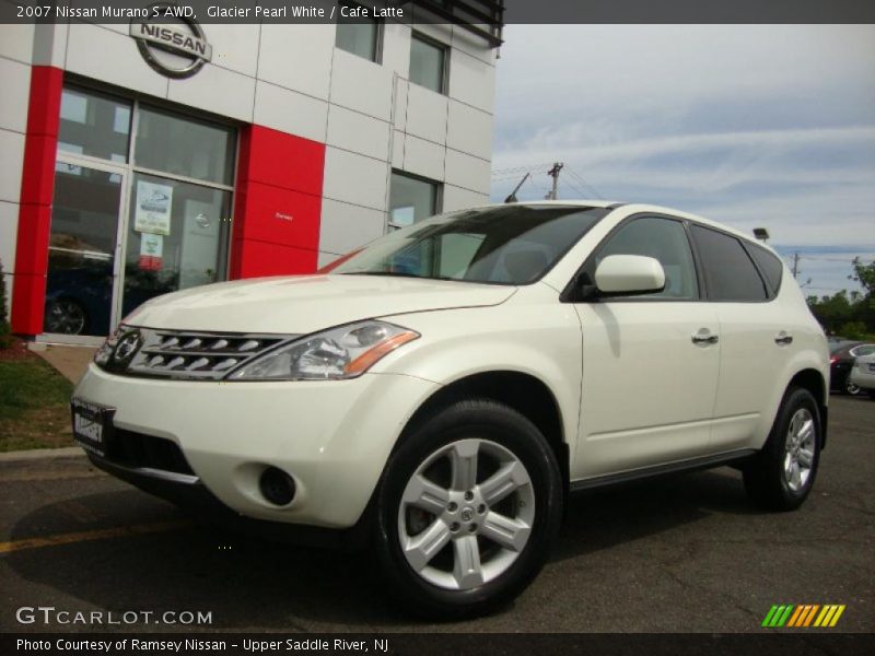 Glacier Pearl White / Cafe Latte 2007 Nissan Murano S AWD