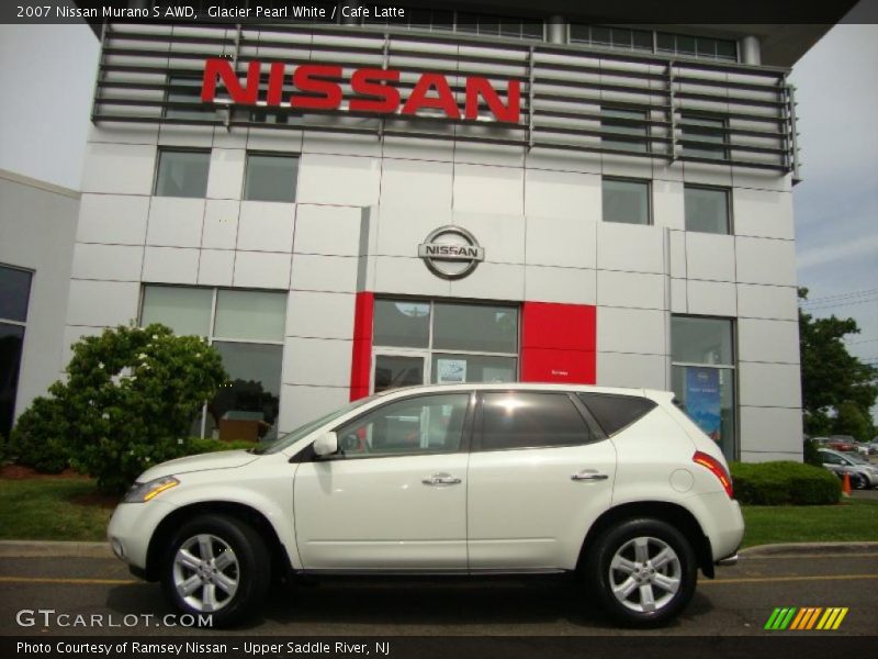 Glacier Pearl White / Cafe Latte 2007 Nissan Murano S AWD