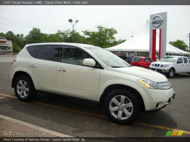 Glacier Pearl White / Cafe Latte 2007 Nissan Murano S AWD