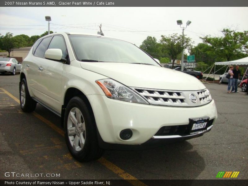 Glacier Pearl White / Cafe Latte 2007 Nissan Murano S AWD