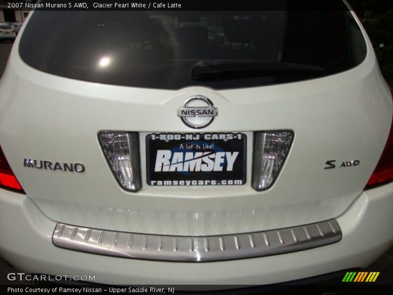Glacier Pearl White / Cafe Latte 2007 Nissan Murano S AWD