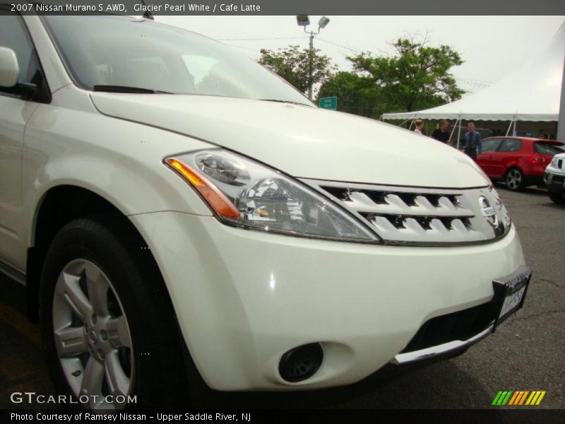 Glacier Pearl White / Cafe Latte 2007 Nissan Murano S AWD