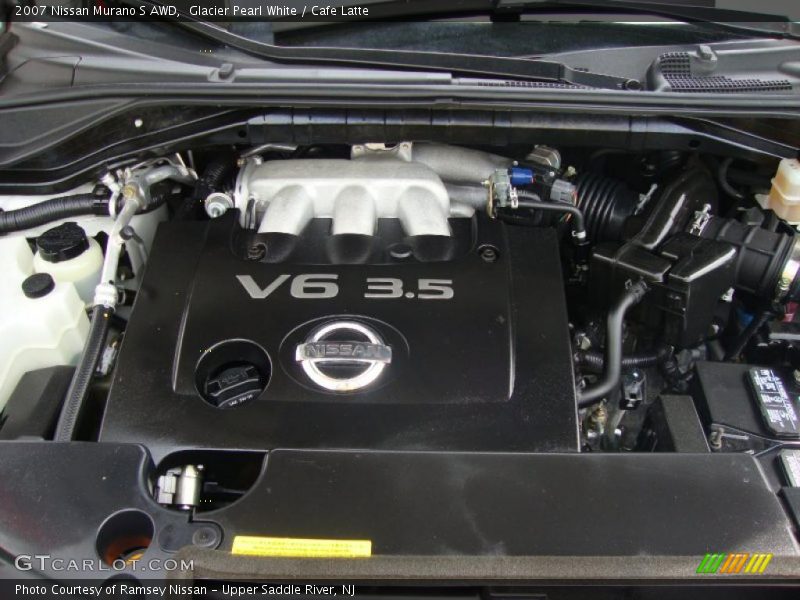 Glacier Pearl White / Cafe Latte 2007 Nissan Murano S AWD