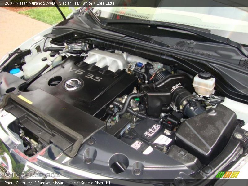 Glacier Pearl White / Cafe Latte 2007 Nissan Murano S AWD