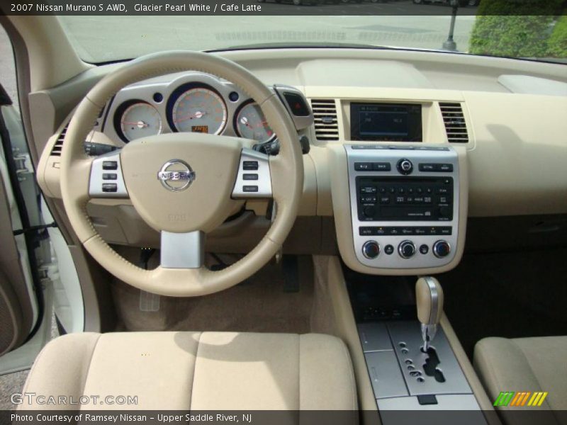 Glacier Pearl White / Cafe Latte 2007 Nissan Murano S AWD