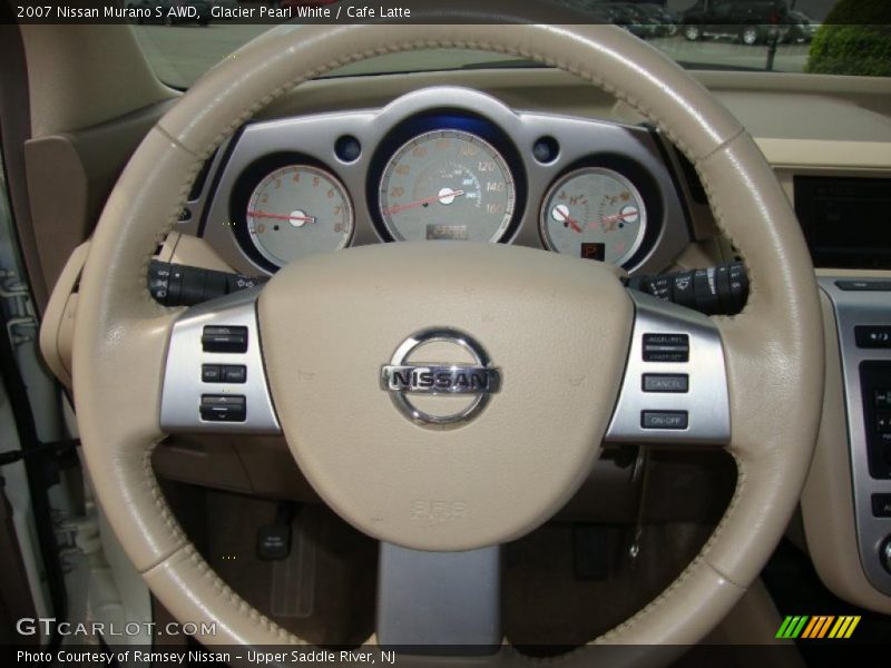 Glacier Pearl White / Cafe Latte 2007 Nissan Murano S AWD