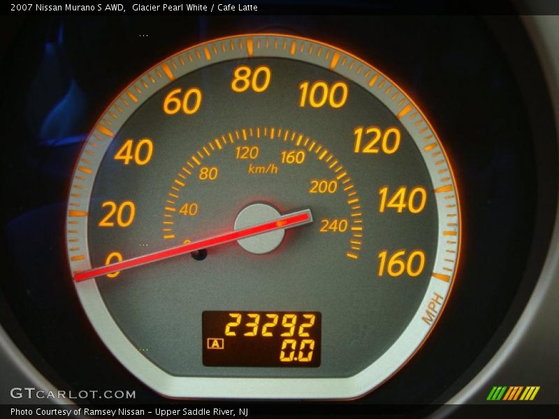 Glacier Pearl White / Cafe Latte 2007 Nissan Murano S AWD