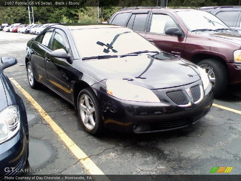 Black / Ebony 2007 Pontiac G6 V6 Sedan