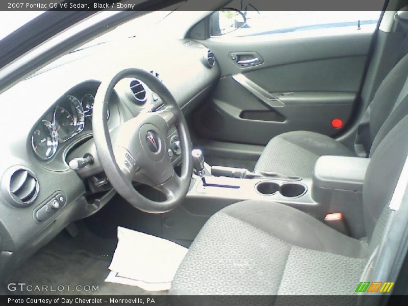 Black / Ebony 2007 Pontiac G6 V6 Sedan