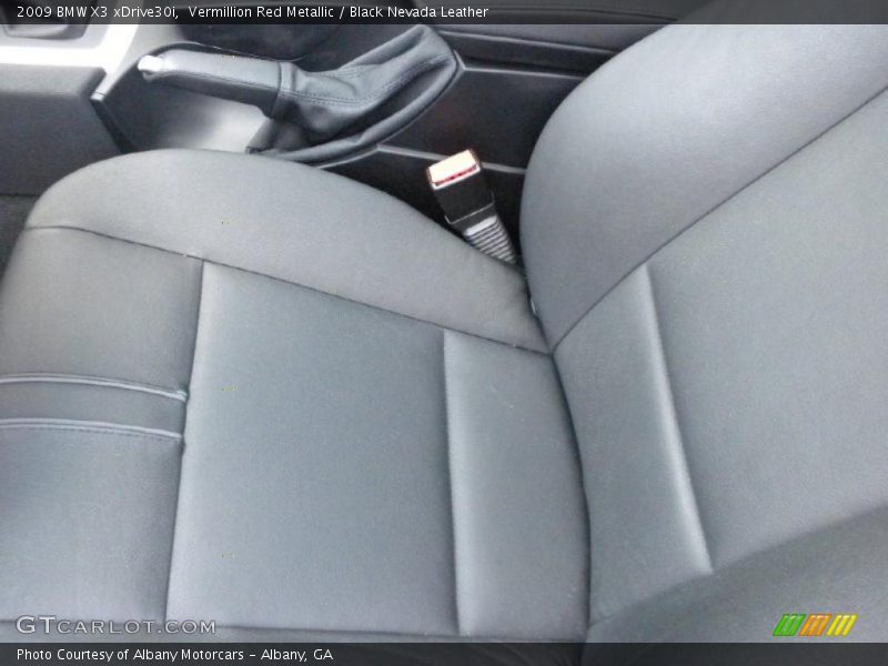Vermillion Red Metallic / Black Nevada Leather 2009 BMW X3 xDrive30i