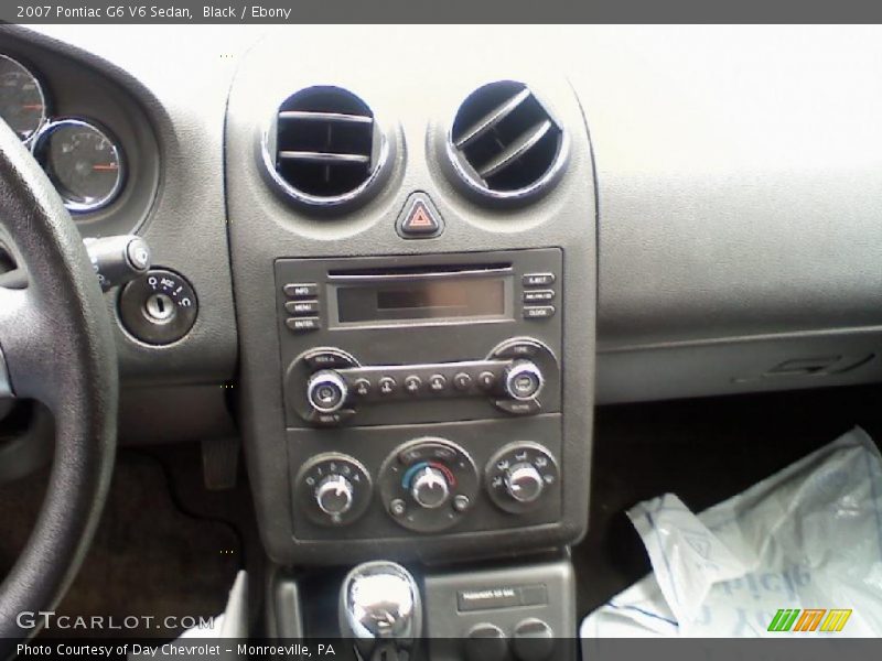 Black / Ebony 2007 Pontiac G6 V6 Sedan